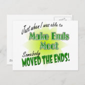 Einden maken briefkaart (Voorkant / Achterkant)