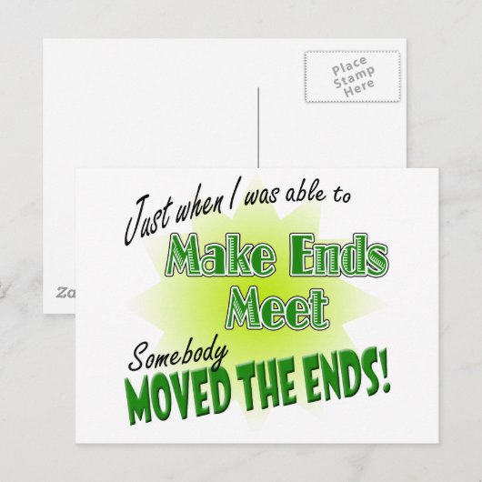 Einden maken briefkaart (Voorkant / Achterkant)