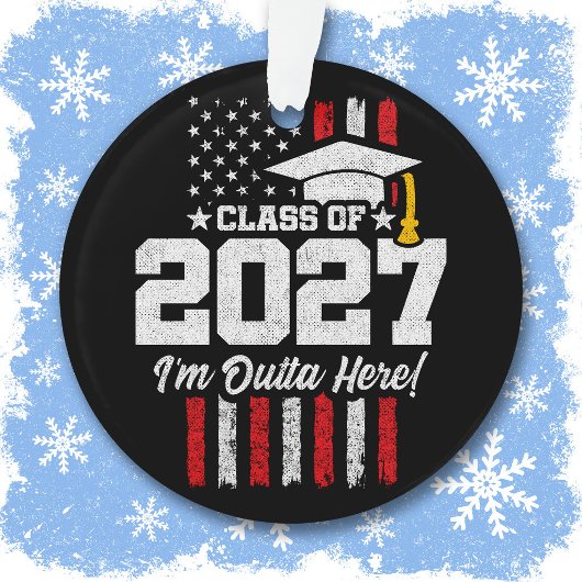 Eindexamen Amerikaanse Vlag Klas van 2027 Ornament