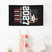 Eindexamen Amerikaanse Vlag Klas van 2027 Spandoek (Insitu)