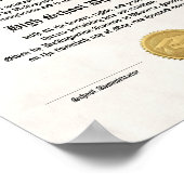 Eindexamen diploma voor thuisonderwijs poster (Hoek)