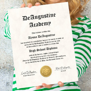Eindexamen diploma voor thuisonderwijs poster