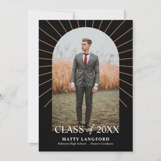 Eindexamen Feest Foto Boog Kaart (Voorkant)