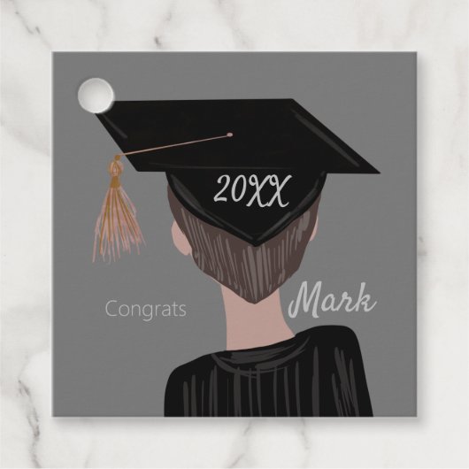 Eindexamen Universiteit Middelbare school Afgestud Bedankjes Labels (Voorkant)