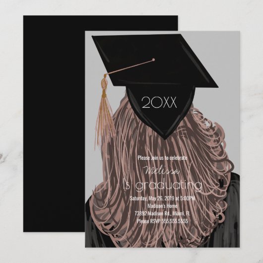 Eindexamen Universiteit Middelbare School Afstudee Kaart (Voorkant / Achterkant)