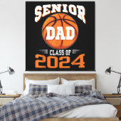 Eindexamen Vader Klas van 2024 Canvas Afdruk (Insitu (Slaapkamer))