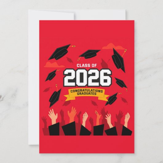 Eindexamenfeestkaart klas 2026 kaart (Voorkant)