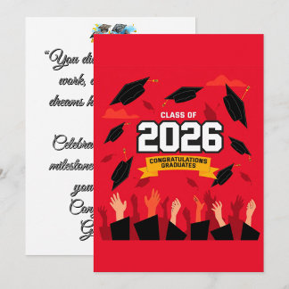 Eindexamenfeestkaart klas 2026 kaart