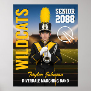 Eindexamenfoto Marching Band Sport Poster
