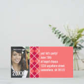 Eindexamenfoto's - Uitnodiging diploma-uitreiking  (Staand voorkant)