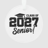 Eindexamenjaar trots Afstudeerklas 2027 Ornament (achterkant)