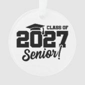 Eindexamenjaar trots Afstudeerklas 2027 Ornament (voorkant)