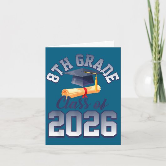 eindexamenklas 2026 afstuderen kaart (Voorkant)