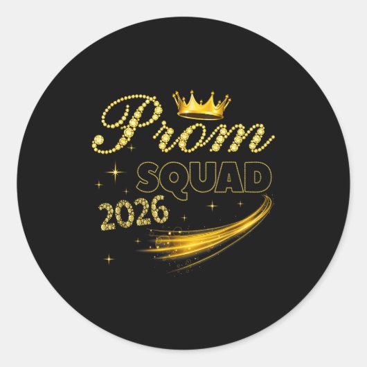 Eindexamenklas 2026 ronde sticker (Voorkant)