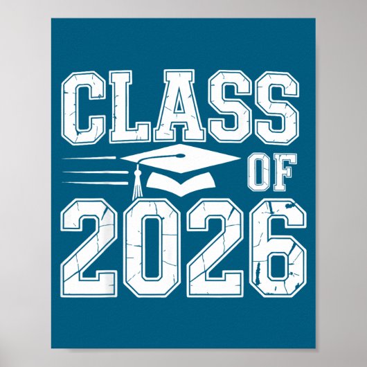 Eindexamenklas Middelbare School Trots Poster (Voorkant)