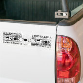 Eindexamenklas van 2011 bumpersticker (Op Truck)