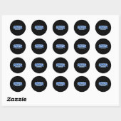 Eindexamenklas van 2027 afstuderen eindelijk klaar ronde sticker (Vel)