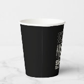 Eindexamenklas van 2027 VS-vlagkruis christelijke Papieren Bekers (Rechts)