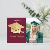 Eindexamenklas van eindexamenfoto bedankkaart (Staand voorkant)