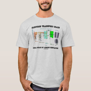 Eindfase van de elektrotransportketen van de aerob t-shirt