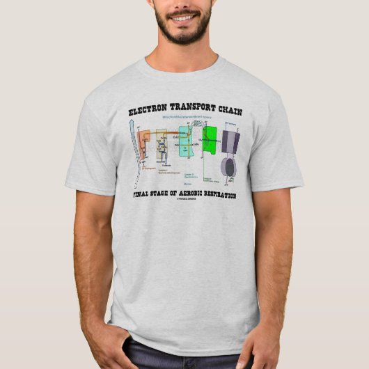 Eindfase van de elektrotransportketen van de aerob t-shirt (Voorkant)