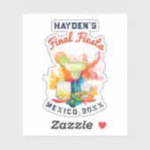 Eindfeest Bachelorette Party Mexico Uitknipbaar On Sticker (Vel)