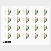 Eindfeest Cactus Bachelorette Feest Ronde Sticker (Vel)