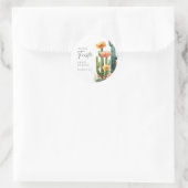 Eindfeest Cactus Bachelorette Feest Ronde Sticker (Tas)