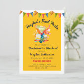 Eindfeest Mexicaans Themaparty Meisje-voor-de-brui Kaart (Staand voorkant)