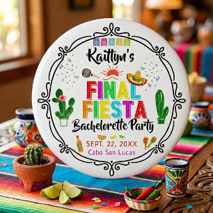 Eindfeest Mexicaanse vrijgezellenfeest voor dames Ronde Button 6,0 Cm