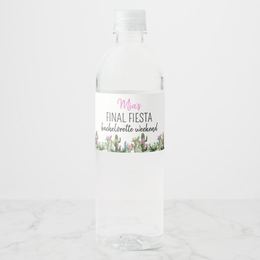 Eindfeest Persoonlijk Waterfleslabel Waterfles Etiket (Voorkant)