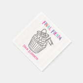 Eindfeest Sombrero Cupcake Bachelorette Feest Servet (Hoek)