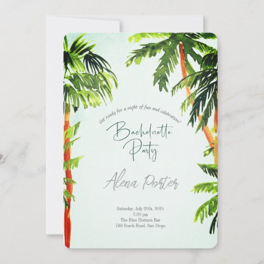 Eindfeest voor de Ring Bruidsmeisjes Bash Kaart (Voorkant)