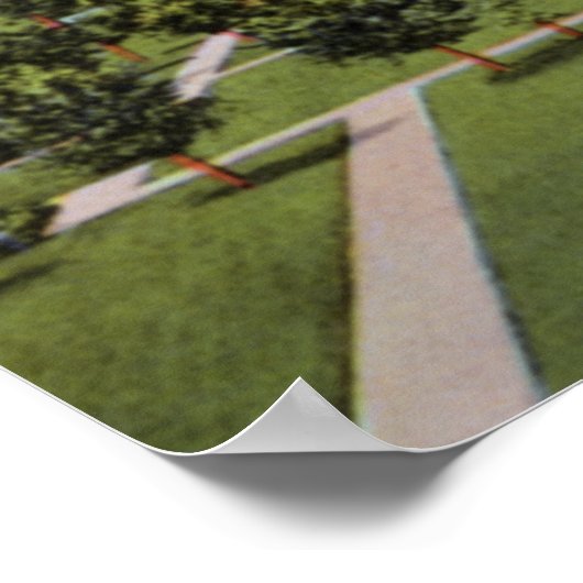 Eindgebied van Cincinnati Ohio Poster (Hoek)