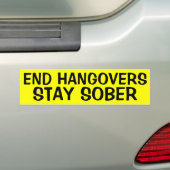 EINDHANGOVERS: STAY SOBER BUMPERSTICKER (Op auto)