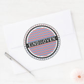 Eindhoven City Pride Emblem – Dutch Identity Ronde Sticker (Envelop)