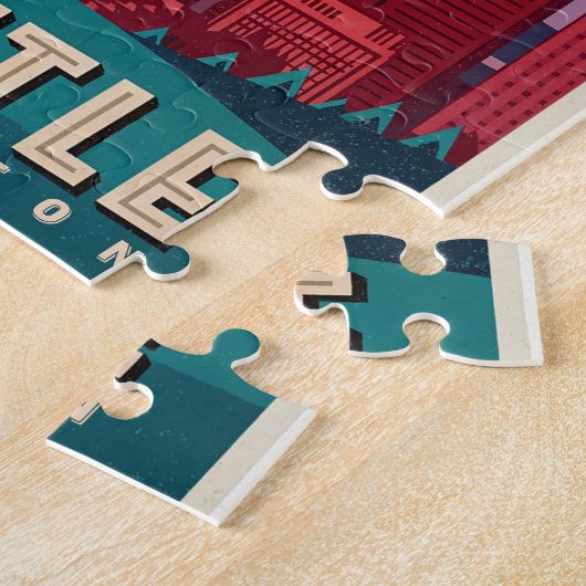 Eindhoven - Emerald City Skyline Legpuzzel (Zijkant)