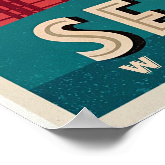 Eindhoven - Emerald City Skyline Poster (Hoek)