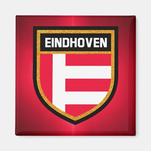 Eindhoven Flag Magneet (Voorkant)