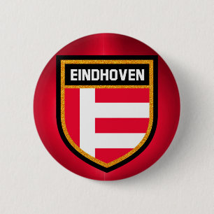 Eindhoven Flag Ronde Button 5,7 Cm