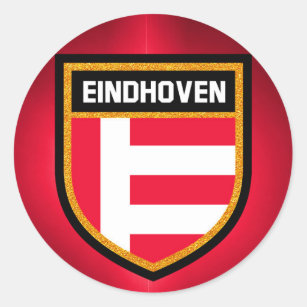 Eindhoven Flag Ronde Sticker
