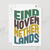 Eindhoven Nederland Retro Wave Briefkaart (Voorkant / Achterkant)