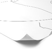 Eindhoven, Nederland (zwart wit) Poster (Hoek)