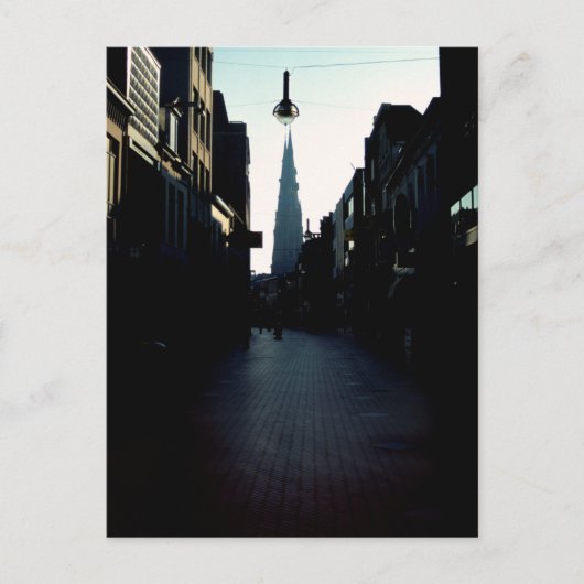 Eindhoven street & Catharinakerk, Nederland Briefkaart (Voorkant)