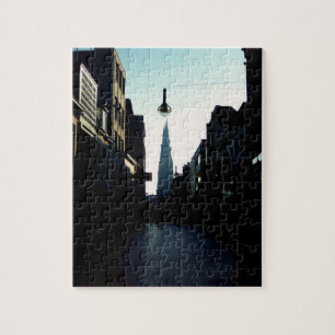 Eindhoven street & Catharinakerk, Nederland Legpuzzel
