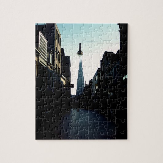 Eindhoven street & Catharinakerk, Nederland Legpuzzel (Verticaal)