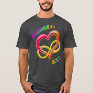 Eindige liefde 2 regenboogkleuren t-shirt
