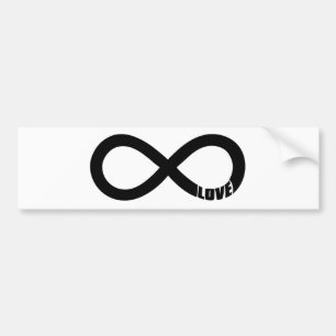 Eindige liefde bumpersticker