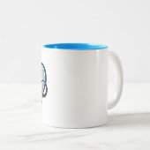 Eindige liefde tweekleurige koffiemok (Voorkant rechts)