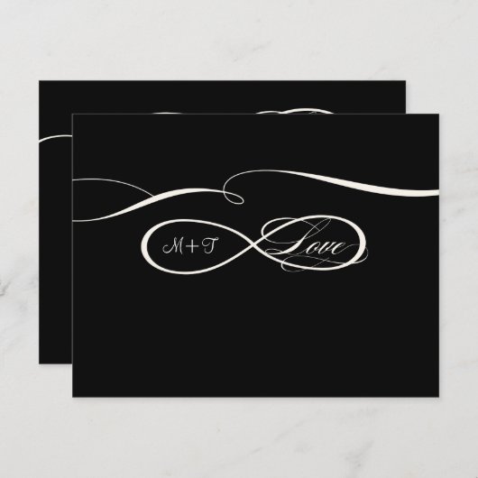 Eindige liefdeshuwelijken RSVP (Voorkant / Achterkant)